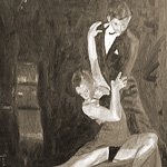 Tango6<br>50x40cm<br>Öl auf Leinwand