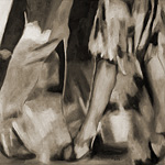 Let's dance!<br>50x60cm <br>Öl auf Leinwand