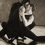 Tango2<br>60x60cm <br>Öl auf Leinwand